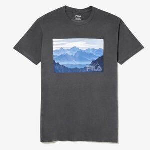 NWT FILA Men’s Mountain Vista Tee in Dark Grey Heather  Short Sleeve Medium NWT